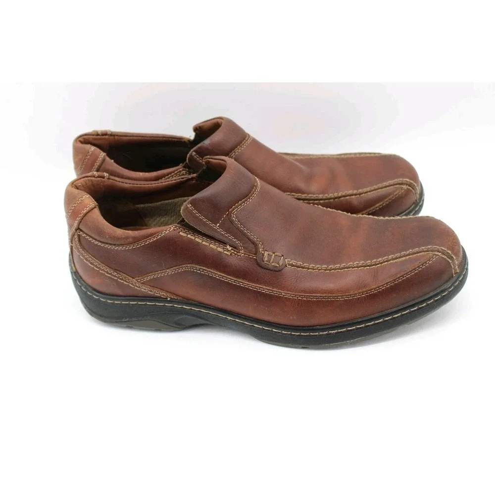 Johnston & Murphy XC4 System Waterproof Sheep Skin Brown Leather Shoes 11.5